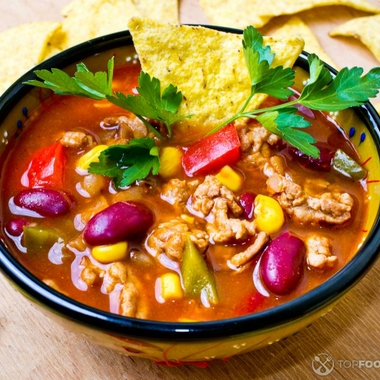 Taco Soup with the Ground Beef in a Slow Cooker