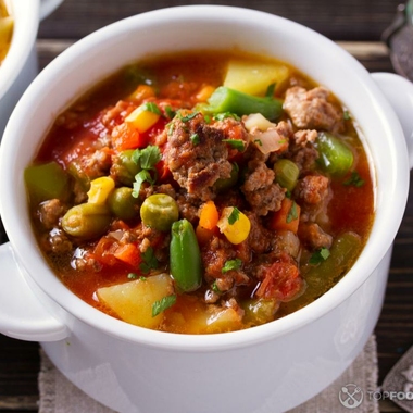 Taco Soup with Ground Beef