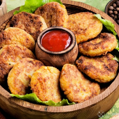 Cutlet Stuffed with Rice and Pumpkin