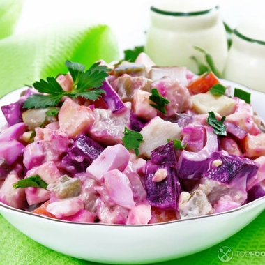 Salad with Turkey and Beet