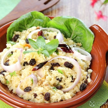 Salad with Turkey, Couscous and Raisins