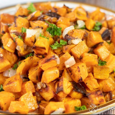 Onion Roasted Sweet Potatoes