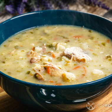 Turkey Soup with Cauliflower