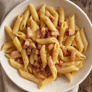 Penne carbonara