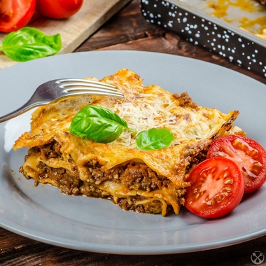 Italian lasagna with ground beef