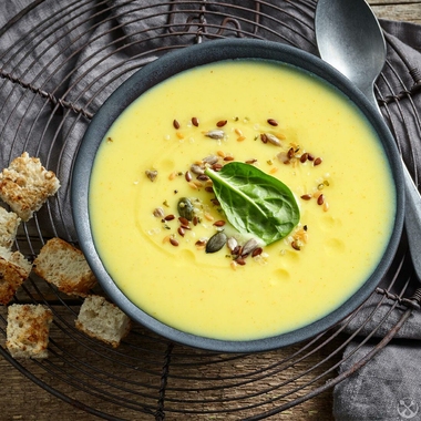 Raw corn cream soup