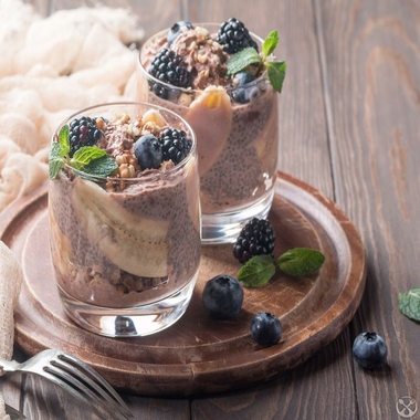 Chocolate chia pudding