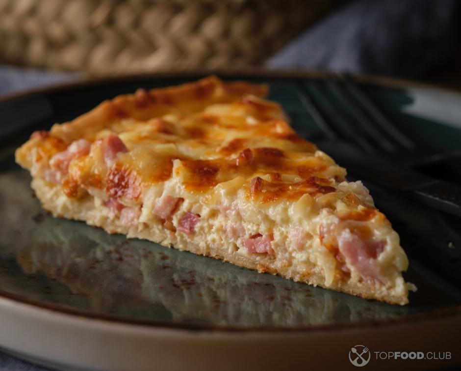 Quiche Lorraine with Bacon and Eggs