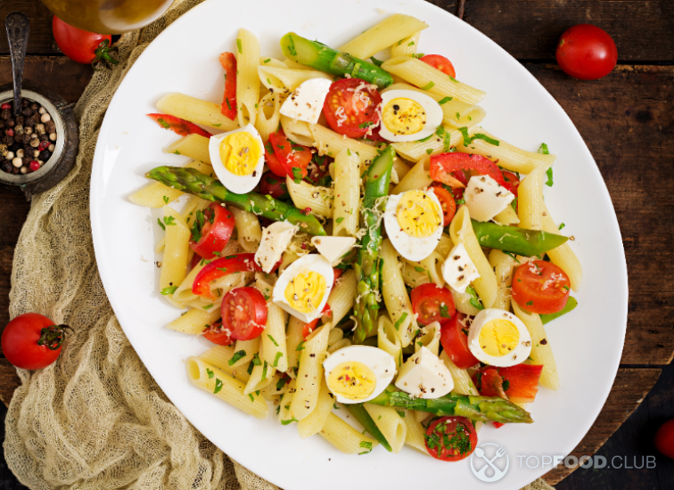 Pasta Salad with Asparagus and Mozzarella