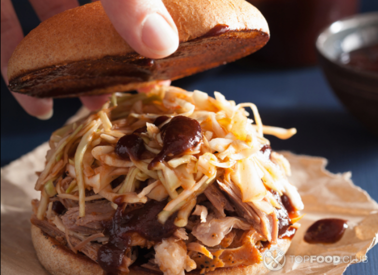 Coleslaw and Pork Hamburger