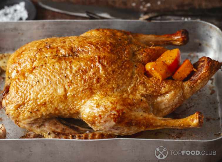 Roasted Duck with Stuffed Pumpkin and Apples