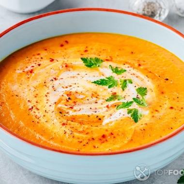 Морковный суп с кокосовыми сливками
