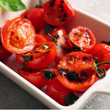 Жареные помидоры, пошаговый рецепт на ккал, фото, ингредиенты - Елена Ковач (kovachev)