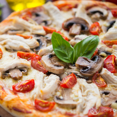 Пицца с курицей, грибами и ананасами - простой и вкусный рецепт с пошаговыми фото