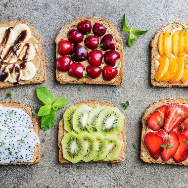 Peanut Butter and fruit sandwich