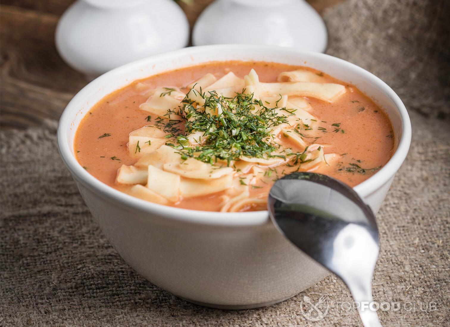 Томатный суп с макаронами рецепт – Европейская кухня: Супы. «Еда»