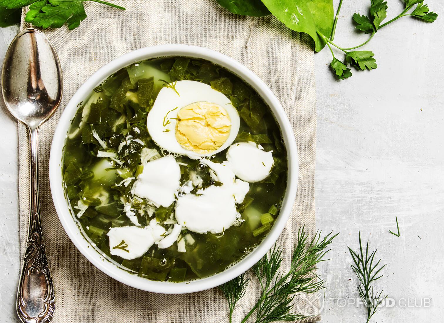Суп из щавеля с яйцом: классический рецепт с фото