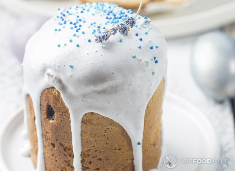 Кулич из творожного теста