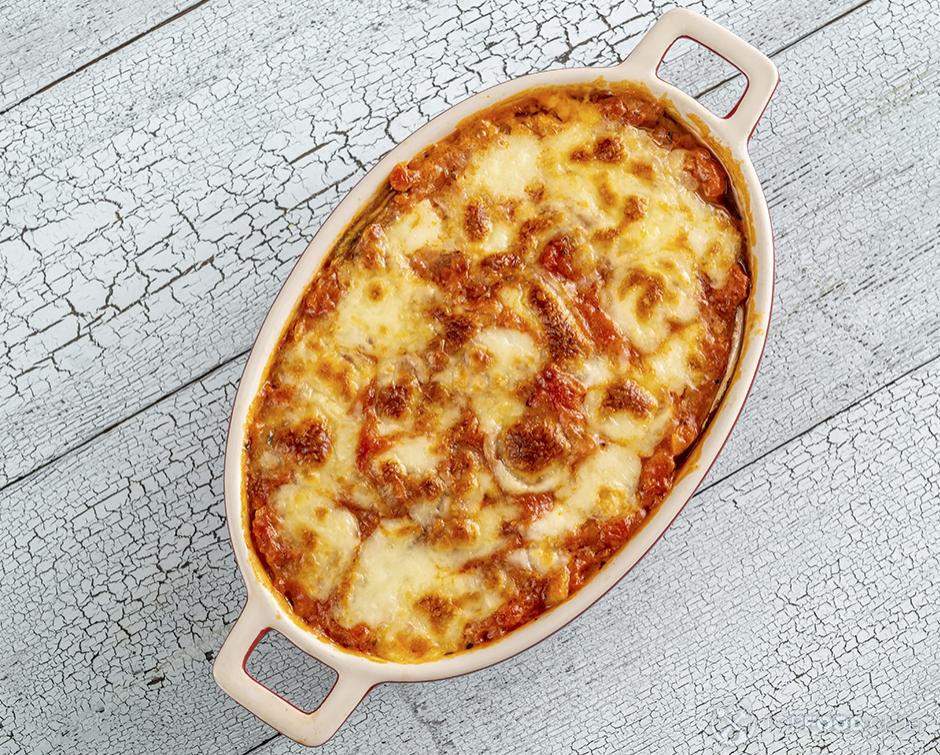 Рагу из баклажанов под сыром в горшочках