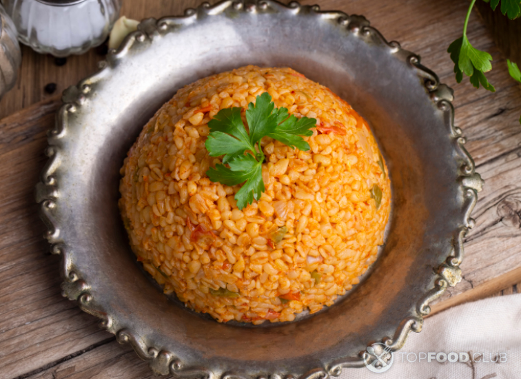 Турецкий томатный плов из булгура