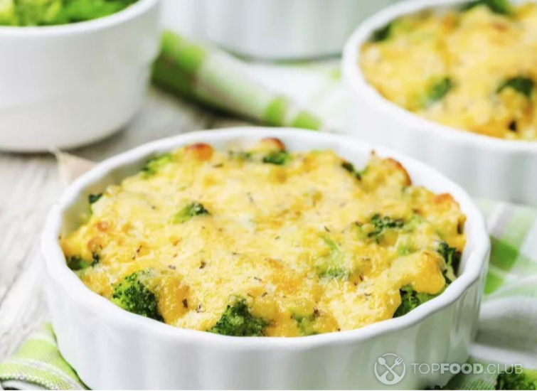 Запеканка из брокколи с сыром