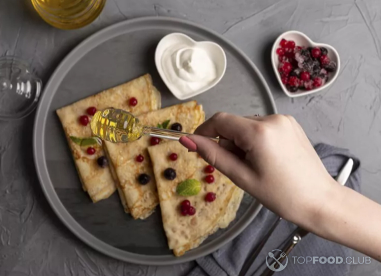 Тонкие блины на молоке и кефире