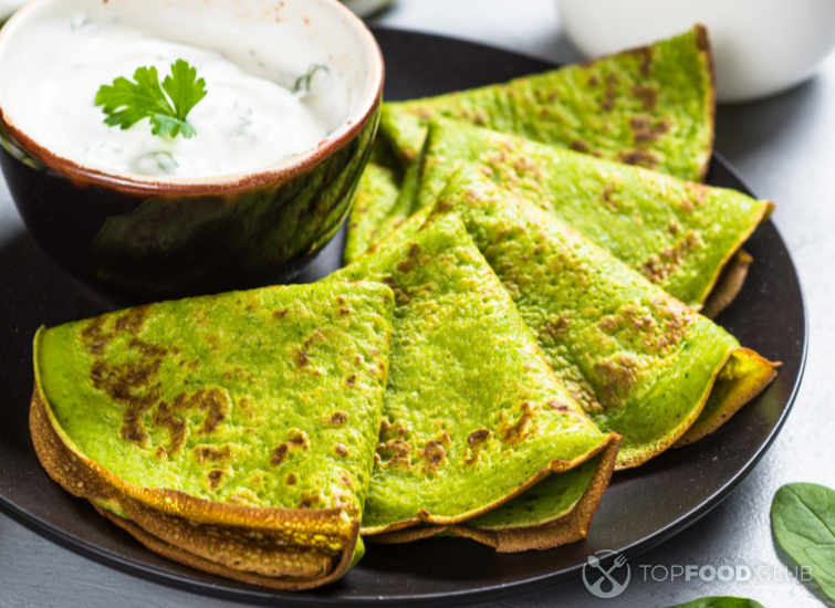 Шпинатные блины