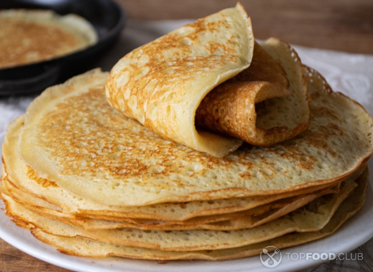 Блины на молоке и кипятке