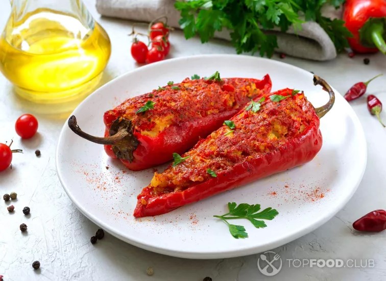 Перцы с чечевицей