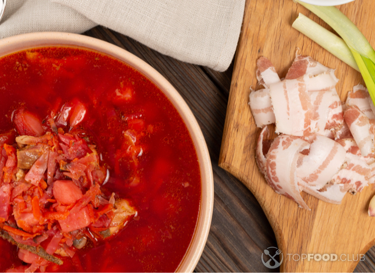 Борщ со свининой