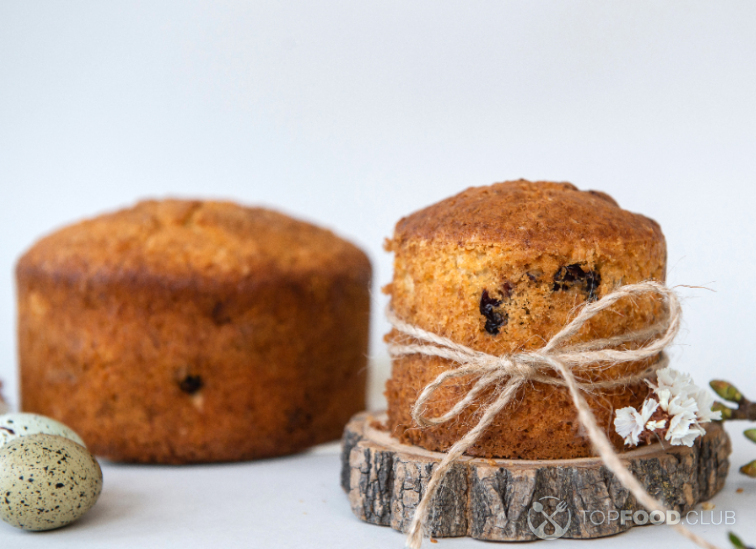 Пасхальный кулич с изюмом