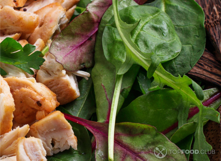 Курица со шпинатом