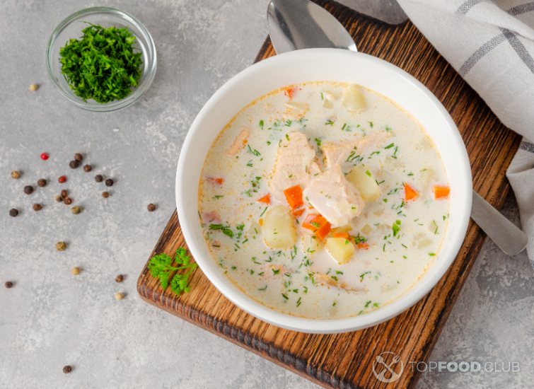 Суп из трески со сливками