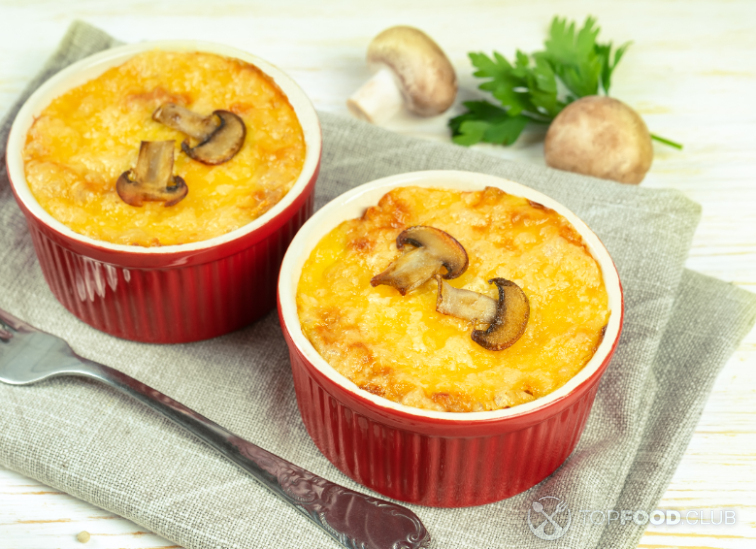 Жульен с картошкой и грибами