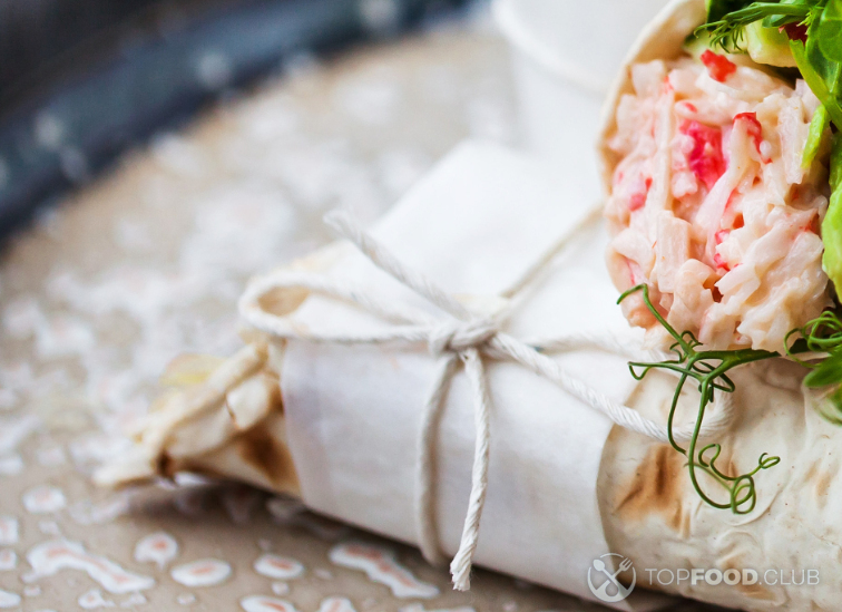 Шаурма с крабовыми палочками