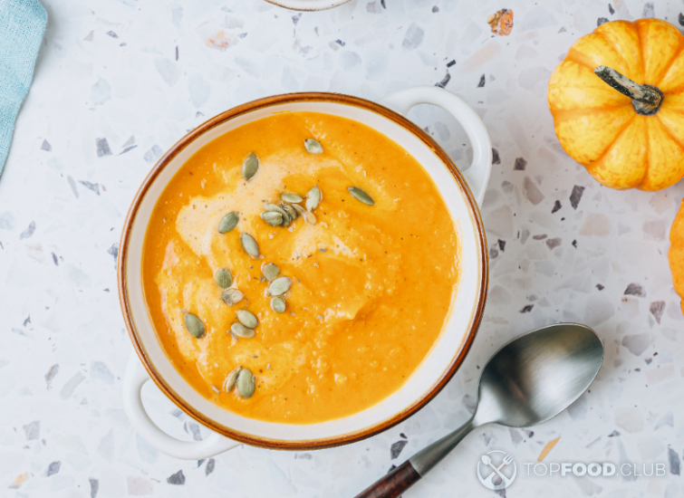 Суп-пюре из тыквы с молоком