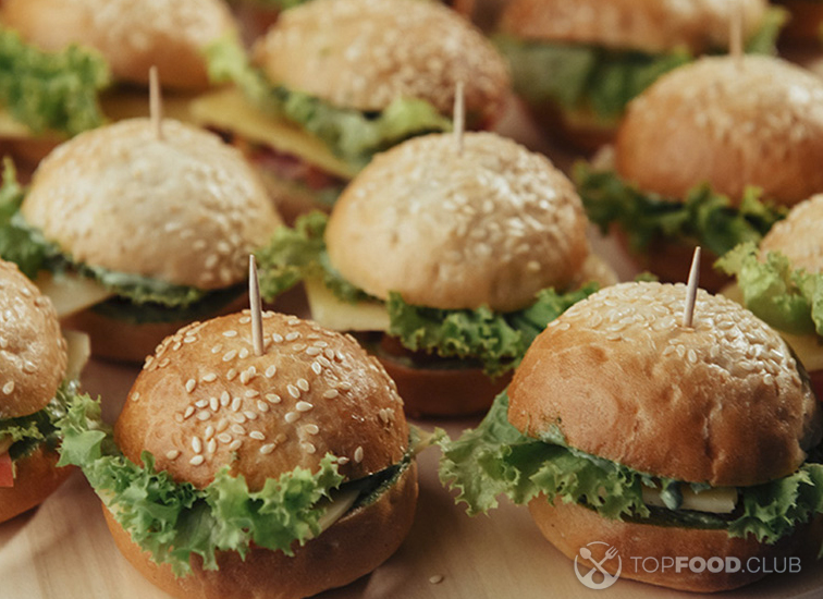 Мини-бургеры с ветчиной