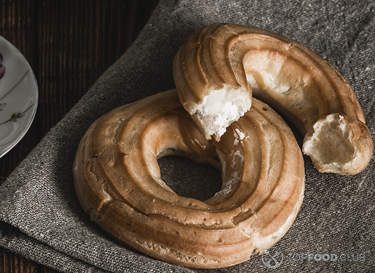 Заварные кольца с творожным кремом