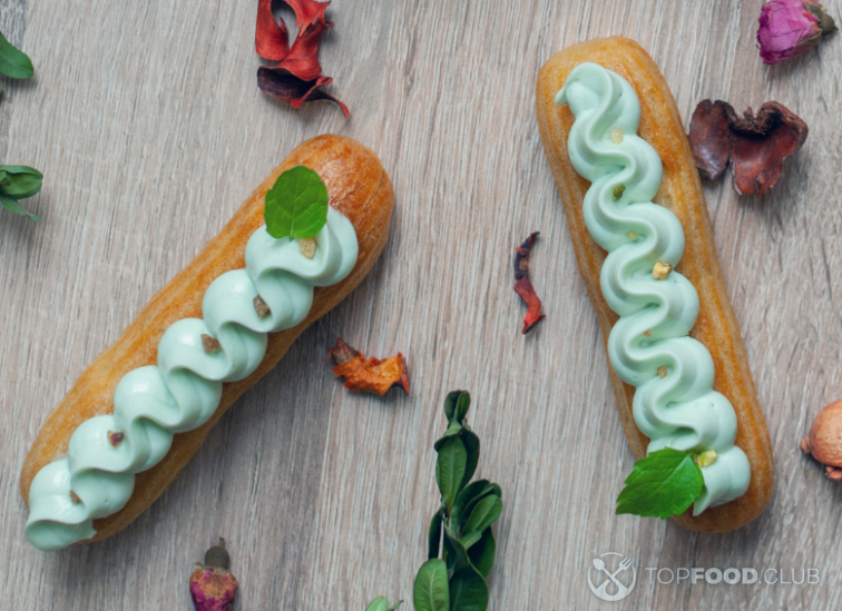 Эклеры с мятным кремом