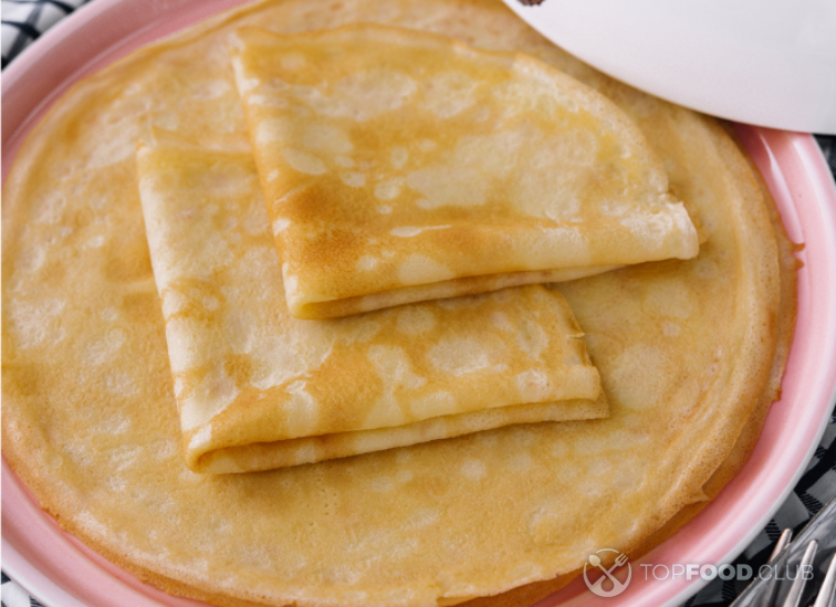 Тонкие блины на молоке по-английски