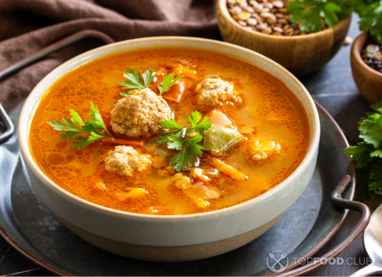 Суп с фрикадельками в мультиварке